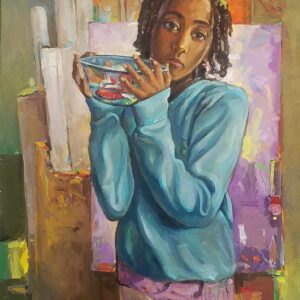 Fishbowl- 24x30 oil on canvas